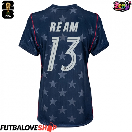 Dres Spojené štáty Tim Ream #13 Preč pre Ženy MS 2026 Krátky Rukáv